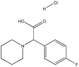 (4-FLUORO-PHENYL)-PIPERIDIN-1-YL-ACETIC ACID HYDROCHLORIDE Struktur