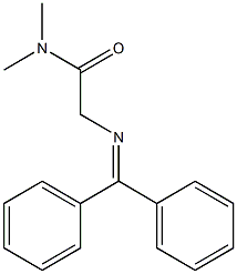 2-(BENZHYDRYLIDENE-AMINO)-N,N-DIMETHYL-ACETAMIDE Struktur