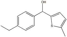 4-ETHYLPHENYL-(5-METHYL-2-THIENYL)METHANOL Struktur