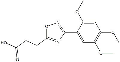 3-[3-(2,4,5-TRIMETHOXYPHENYL)-1,2,4-OXADIAZOL-5-YL]PROPANOIC ACID Struktur