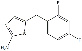 5-(2,4-DIFLUOROBENZYL)-1,3-THIAZOL-2-AMINE Struktur