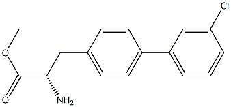 METHYL (2S)-2-AMINO-3-[4-(3-CHLOROPHENYL)PHENYL]PROPANOATE Struktur