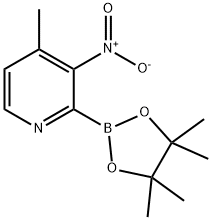 4-METHYL-3-NITROPYRIDINE-2-BORONIC ACID PINACOL ESTER Struktur