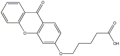 5-[(9-OXOXANTHEN-3-YL)OXY]VALERIC ACID Struktur