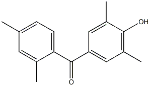 (2,4-DIMETHYL-PHENYL)-(4-HYDROXY-3,5-DIMETHYL-PHENYL)-METHANONE Struktur