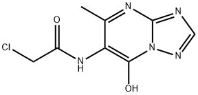 2-CHLORO-N-(7-HYDROXY-5-METHYL-[1,2,4]TRIAZOLO-[1,5-A]PYRIMIDIN-6-YL)-ACETAMIDE Struktur