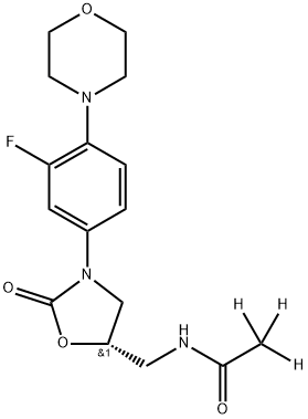 LINEZOLID-D3 Struktur