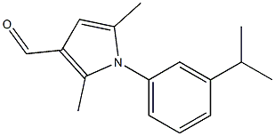 1-(3-ISOPROPYLPHENYL)-2,5-DIMETHYL-1H-PYRROLE-3-CARBALDEHYDE Struktur