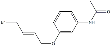 N-[3-(4-BROMO-BUT-2-ENYLOXY)-PHENYL]-ACETAMIDE Struktur