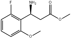 METHYL (3S)-3-AMINO-3-(6-FLUORO-2-METHOXYPHENYL)PROPANOATE Struktur