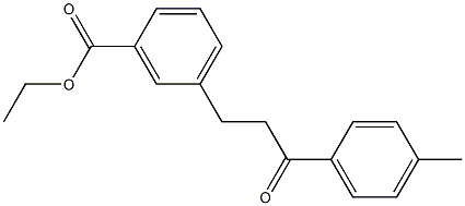 3-(3-CARBOETHOXYPHENYL)-4'-METHYLPROPIOPHENONE Struktur