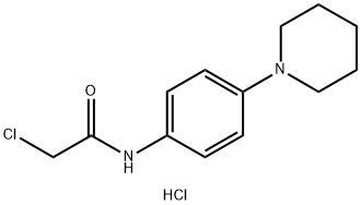 2-CHLORO-N-(4-PIPERIDIN-1-YLPHENYL)ACETAMIDE HYDROCHLORIDE Struktur