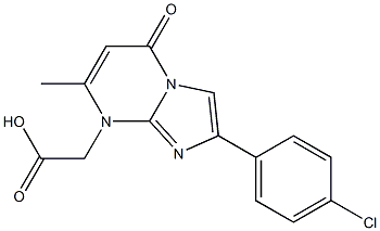 [2-(4-CHLORO-PHENYL)-7-METHYL-5-OXO-5H-IMIDAZO[1,2-A]PYRIMIDIN-8-YL]-ACETIC ACID Struktur