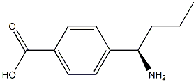 4-((1R)-1-AMINOBUTYL)BENZOIC ACID Struktur