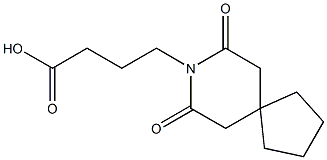 4-(7,9-DIOXO-8-AZASPIRO[4.5]DEC-8-YL)BUTANOIC ACID Struktur