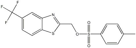 [5-(TRIFLUOROMETHYL)-1,3-BENZOTHIAZOL-2-YL]METHYL 4-METHYLBENZENESULFONATE Struktur