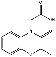 (2-METHYL-3-OXO-2,3-DIHYDRO-4H-1,4-BENZOXAZIN-4-YL)ACETIC ACID Struktur