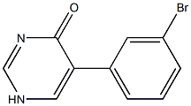 5-(3-BROMOPHENYL)-1H-PYRIMIDIN-4-ONE Struktur