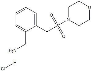 1-[2-[(MORPHOLIN-4-YLSULFONYL)METHYL]PHENYL]METHANAMINE HYDROCHLORIDE Struktur