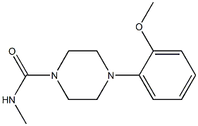 1-(METHYLAMINOCARBONYL)-4-(2-METHOXYPHENYL)PIPERAZINE Struktur