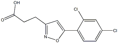 3-(5-(2,4-DICHLOROPHENYL)ISOXAZOL-3-YL)PROPANOIC ACID Struktur