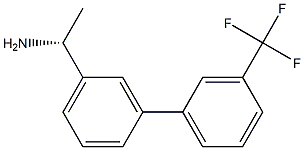 (1R)-1-(3-[3-(TRIFLUOROMETHYL)PHENYL]PHENYL)ETHYLAMINE Struktur