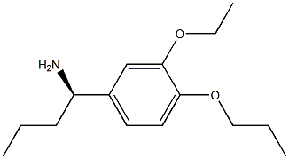 (1R)-1-(3-ETHOXY-4-PROPOXYPHENYL)BUTYLAMINE Struktur