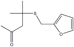 4-METHYL-4-FURFURYLTHIO-2-PENTANONE Struktur