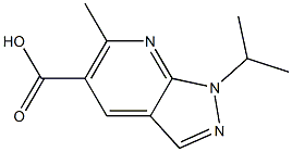 1-ISOPROPYL-6-METHYL-1H-PYRAZOLO[3,4-B]PYRIDINE-5-CARBOXYLIC ACID Struktur