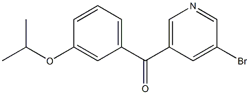 3-BROMO-5-(3-ISOPROPOXYBENZOYL)PYRIDINE Struktur