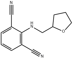 2-[(TETRAHYDRO-2-FURANYLMETHYL)AMINO]ISOPHTHALONITRILE Struktur