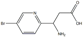 3-AMINO-3-(5-BROMO-PYRIDIN-2-YL)-PROPIONIC ACID Struktur