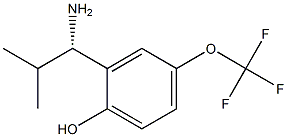 2-((1S)-1-AMINO-2-METHYLPROPYL)-4-(TRIFLUOROMETHOXY)PHENOL Struktur