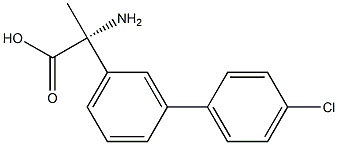 (2R)-2-AMINO-2-[3-(4-CHLOROPHENYL)PHENYL]PROPANOIC ACID Struktur