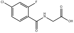 [(4-CHLORO-2-FLUOROBENZOYL)AMINO]ACETIC ACID Struktur