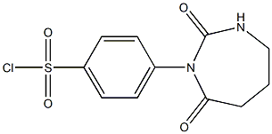 4-(2,7-DIOXO-[1,3]DIAZEPAN-1-YL)-BENZENESULFONYL CHLORIDE Struktur