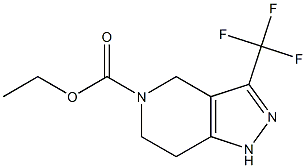 5-ETHOXYCARBONYL-4,5,6,7-TETRAHYDRO-3-TRIFLUOROMETHYLPYRAZOLO-[4,3-C]-PYRIDINE Struktur