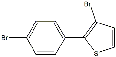 4-BROMO-(3-BROMO-2-THIENYL)BENZENE Struktur