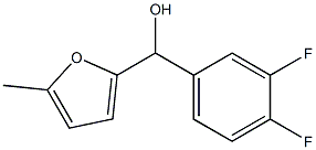 3,4-DIFLUOROPHENYL-(5-METHYL-2-FURYL)METHANOL Struktur