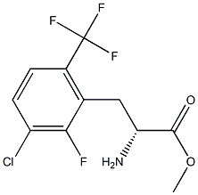 METHYL (2R)-2-AMINO-3-[3-CHLORO-2-FLUORO-6-(TRIFLUOROMETHYL)PHENYL]PROPANOATE Struktur