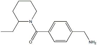 1-(4-[(2-ETHYLPIPERIDIN-1-YL)CARBONYL]PHENYL)METHANAMINE Struktur