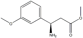 METHYL (3R)-3-AMINO-3-(3-METHOXYPHENYL)PROPANOATE Struktur