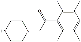 2-PIPERAZIN-1-YL-1-(2,3,5,6-TETRAMETHYLPHENYL)ETHANONE Struktur