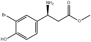 METHYL (3S)-3-AMINO-3-(3-BROMO-4-HYDROXYPHENYL)PROPANOATE Struktur