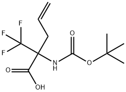 2-[(TERT-BUTOXYCARBONYL)AMINO]-2-(TRIFLUOROMETHYL)PENT-4-ENOIC ACID Struktur