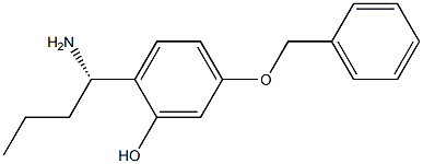 2-((1S)-1-AMINOBUTYL)-5-(PHENYLMETHOXY)PHENOL Struktur