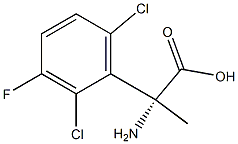 (2R)-2-AMINO-2-(2,6-DICHLORO-3-FLUOROPHENYL)PROPANOIC ACID Struktur