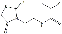 2-CHLORO-N-[2-(2,4-DIOXO-1,3-THIAZOLIDIN-3-YL)ETHYL]PROPANAMIDE Struktur