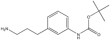 3-(3-AMINOPROPYL)-1-(TERT-BUTOXYCARBONYLAMINO)BENZENE Struktur