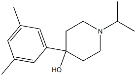 4-(3,5-DIMETHYLPHENYL)-4-HYDROXY-1-ISOPROPYLPIPERIDINE Struktur